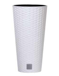 PROSPERPLAST Rato tubus květináč DRTUS400, 64L, bílý, 40cm