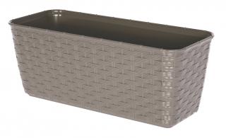 PROSPERPLAST Truhlík Ratolla DRL400P, 6L, mocca, 40cm