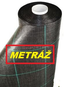 Tkaná mulčovací textílie 0,5m šíře černá x 2,5m 100g (Agrotextílie metráž)