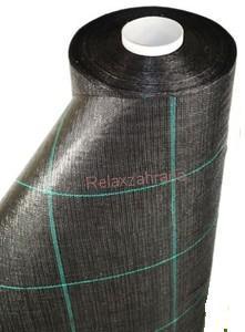 Tkaná mulčovací textílie  0,5m šíře x 100m černá 100g (Agrotextílie metráž)