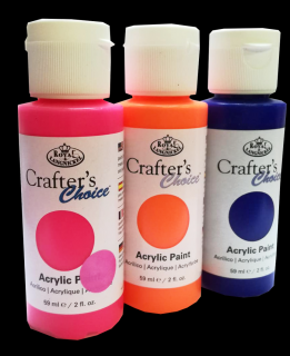 Akrylová barva Fosforeskující Crafter Choice Royal Langnickel - 59 ml