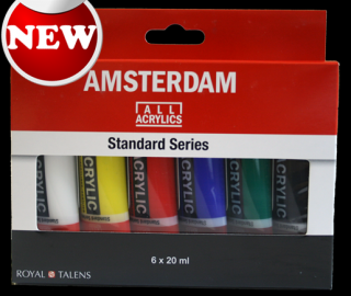Akrylové barvy Amsterdam – set 6x20 ml (Akrylové barvy Amsterdam Standard Series)