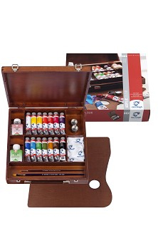 Akrylové barvy Van Gogh - Inspiration dřevěný box 14 x 40 ml