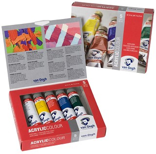 Akrylové barvy Van Gogh - štartovací sada 5 x 40 ml