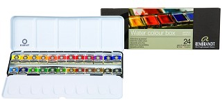 Akvarelové barvy REMBRANDT - Deluxe set 24 kalíšků (Rembrandt water colours - De luxe set 24 pans)