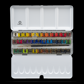 Akvarelové barvy REMBRANDT - Deluxe set 36 kalíšků (Rembrandt water colours - De luxe set 36 pans)
