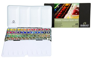 Akvarelové barvy REMBRANDT - Deluxe set 48 kalíšků (Rembrandt water colours - de luxe set 05M8648 pans)