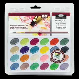 Akvarelové barvy s perleťovým efektem Royal Langnickel - sada 26 ks (Akvarelové barvy s perleťovým efektem Royal Langnickel Essentials)