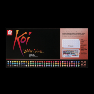 Akvarelové barvy Sakura Koi Studio Set - 96 ks (Akvarelové barvy)