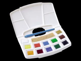 Akvarelové barvy Talens ArtCreation - Pocket box 12 kalíšků