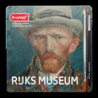 Akvarelové tužky Bruynzeel Rijks Museum - sada 24 ks (Akvarelové tužky Bruynzeel Rijks Museum - Vincent van Gogh, Autoportrét 1887)