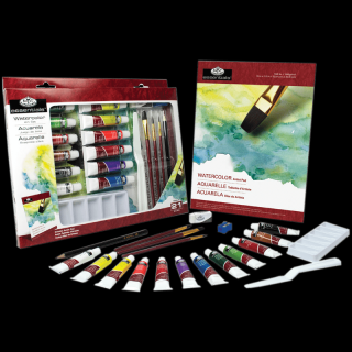 Akvarelový set barev Royal &amp; Langnickel - 21ks (Set akvarelových barev Royal &amp; Langnickel)