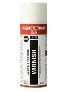 Amsterdam akrylový matný lak ve spreji 115 - 400 ml (Amsterdam média - Acrylic varnish matt spray can 115)