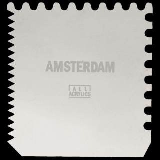 Amsterdam kovová škrabka XL 15 x 15 cm (Amsterdam kovová škrabka XL 15 x 15 cm)