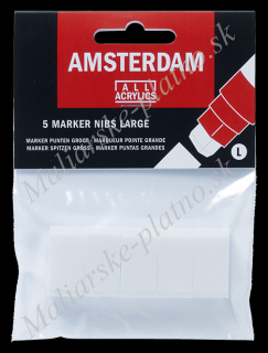 AMSTERDAM Marker - náhradní hrot 15 mm 5 ks (Náhradní hroty pro akrylové fixy AMSTERDAM Marker)