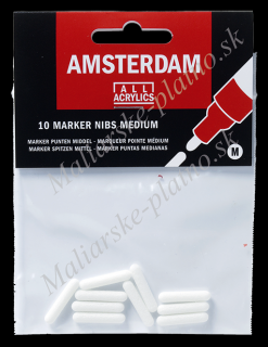 AMSTERDAM Marker - náhradní hrot 4 mm 10 ks (Náhradní hroty pro akrylové fixy AMSTERDAM Marker)