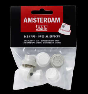 AMSTERDAM Spray Paint - náhradní trysky Special Effects (6ks) (6 ks sada náhradních trysek pro speciální efekty na spreje AMSTERDAM)