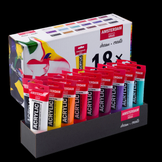 Amsterdam Standard Series sada akrylových barev 18 x 120 ml (Amsterdam Standard Series sada akrylových barev 18 x 120 ml)