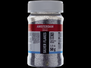 Amsterdam stříbrně glitry - 50g