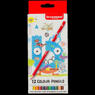 Barevné tužky pro děti Bruynzeel - set 12ks (Barevné tužky pro děti Bruynzeel - set 12ks)