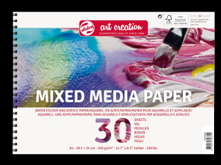 Blok Art Creation Mixed Media A4, 250g, 30 listů (Blok Art Creation Mixed Media se spirálovitou vazbou)