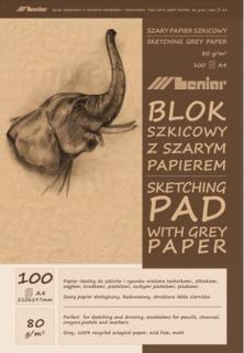 Blok papírů Leniar Slon - různé formáty (Leniar Slon - hnědé papíry - 80 g/m2)