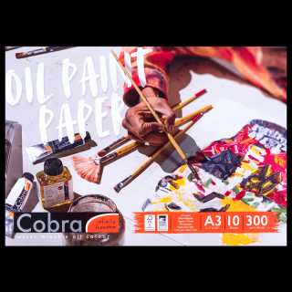 Blok papírů pro olejové barvy Cobra - A3 (Blok papírů pro olejové barvy Cobra - A3, 300g, 10 listov)