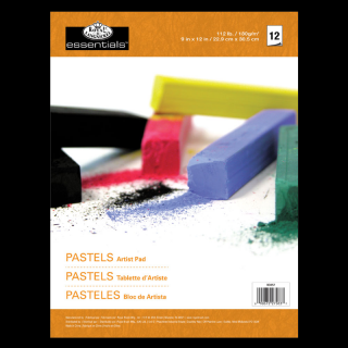 Blok papírů pro pastel Royal &amp; Langnickel 12 listů (12 listový blok papírů Royal &amp; Langnickel pro měkké a olejové pastely (180g / m²))