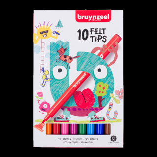 Bruynzeel Felt tip set - 10 barev (Bruynzeel Felt tip set - 10 barev)