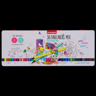 Bruynzeel Fineliners základní sada markerů - 36 ks (Bruynzeel Fineliners základní sada markerů - 36 ks)