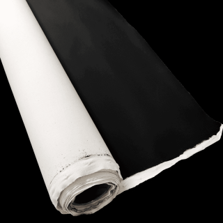 Černé bavlnené malířske plátno na rolce/ rola (2,10 x 10m) (Šepsované čierne bavlnené plátno 320 g/m2 (100% bavlna))