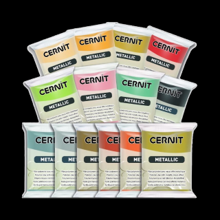 CERNIT Hmota Metallic 56g - různé barvy (polymerní modelovací hmota )