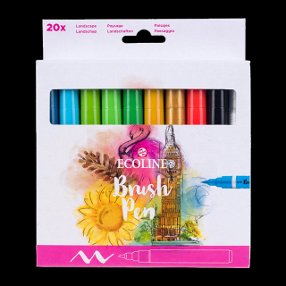 Ecoline akvarelová pera sada Landscape - 20 barev (Ecoline akvarelová pera sada Landscape - 20 barev)