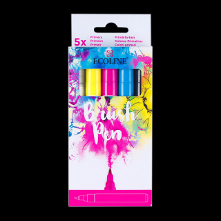 Ecoline Brush Pen sada Primary - 5 barev (Ecoline Brush Pen sada Primary - 5 barev)