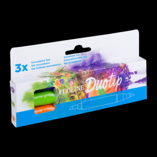 Ecoline Duotip markery Secondary set | 3 barvy (Ecoline popisovače duotip)