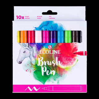 Ecoline sada akvarelových per Bright - 10 barev (Ecoline sada akvarelových per Bright - 10 barev)