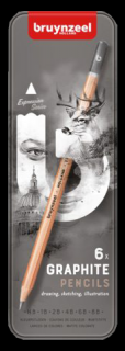 Grafitové tužky Bruynzeel Excpression - set 6 ks (Grafitové tužky Bruynzeel Expression graphite)