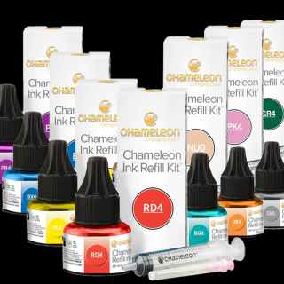 Inkoustové náplně Chameleon 20 ml - vyberte si odstín (Inkoustové náplně Chameleon 20 ml + příslušenství)