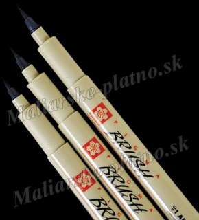 Kreativní pero SAKURA Pigma® Brush - různe barvy (Kreativní pera SAKURA Pigma® Brush - různe barvy)