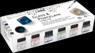 Kreul barvy na sklo a porcelán Chalky set 6x20ml (barvy na sklo a porcelán)