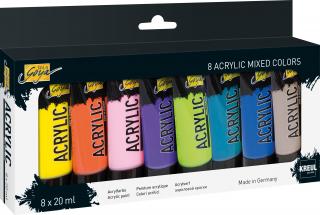 KREUL Sada akrylových barev SOLO GOYA 8 x 20 ml - MIXED COLORS (KREUL Sada akrylových barev SOLO GOYA 8 x 20 ml - MIXED COLORS)