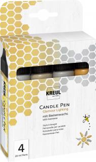 KREUL Sada CANDLE PEN na malování svíček GLAMOUR 4 ks (KREUL Sada CANDLE PEN na malování svíček GLAMOUR 4 ks)
