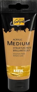 Kreul Strukturovací pasta Solo Goya Brilliant Gold 100 ml (Strukturovací pasta zlatá)