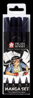 Manga pera Pigma Sensei - set 4 ks (Manga pera Pigma Sensei)