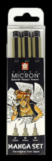 Manga Pigma® Micron pera - set 3 ks