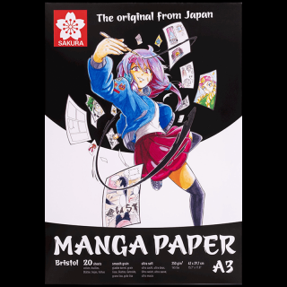 Manga sketch book - A3, 20 listů (Malování Manga Sakura 20 listů (250 g/m²))