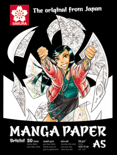 Manga sketch book - A5, 20 listů (Malování Manga Sakura 20 listů (250 g/m²))