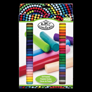 Olejové pastely kulaté Royal &amp; Langnickel - sada 48 ks
