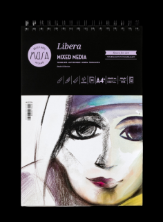 Papír Mix Media MUSA Libera 30 listů - 250g - různé velikosti (Blok papírů pro mix media)