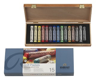 Pastely REMBRANDT měkké - sada 15 pastelů box (Royal Talens Rembrandt Pastels)